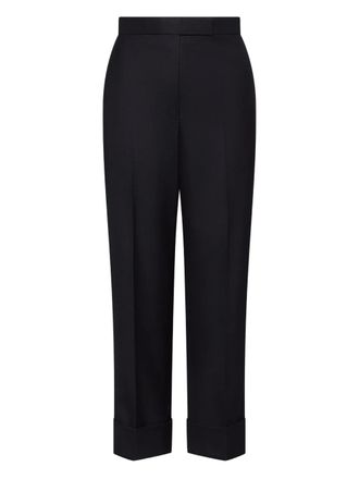 Thom Browne tuxedo stripe wool trousers - Black