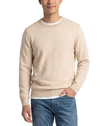 Naadam Wool & Cashmere-Blend Reverse Jersey Crewneck Sweater