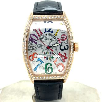 Franck Muller Pre-owned Franck Muller Color Dreams Diamond Silver-tone Dial Mens Watch 5851 M SC COL DRM D 1R