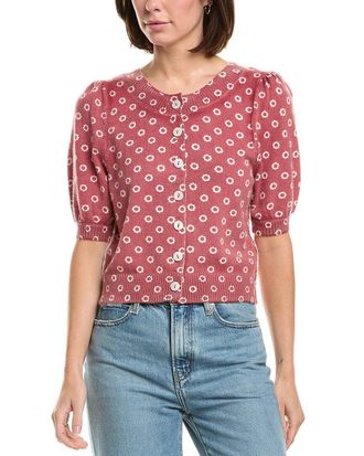 Free People Isla Pattern Wool & Cashmere-Blend Cardigan