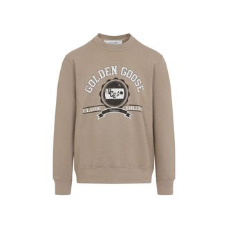Golden Goose Logo Sweatshirt - Beige
