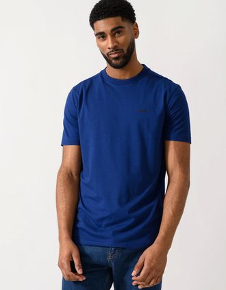 HUGO BOSS Mens BOSS Green Tee Mens Stretch Cotton T-Shirt with Contrast Logo NOS - Dark Blue 402 - Navy - Size: 42