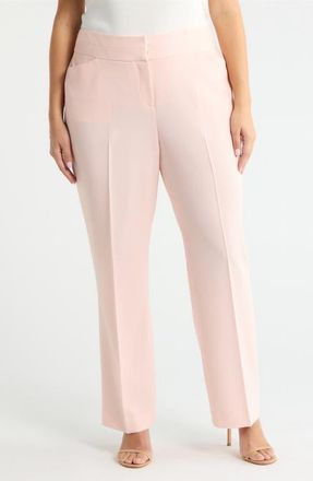 Tahari by ASL Bell Bottom Pants in Slipper Pink at Nordstrom, Size 16 W
