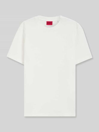 HUGO BOSS Regular Fit T-Shirt aus Baumwoll-Mix in Weiss, Gr&ouml;&szlig;e XXL