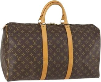 Louis Vuitton Pre-owned Weekend Bags, female, Brown, Size: ONE SIZE Pre-owned Vintage Weekend Bag