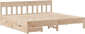 vidaXL Bed Frame without Mattress 180x200 cm Super King Solid Wood Pine Vidaxl