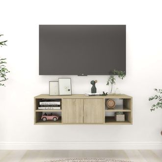 vidaXL Vidaxl - Estanter&iacute;a Pared Madera Contrachapada Roble Sonoma 102x30x29 Cm