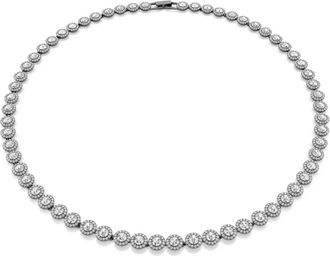 Swarovski Exclusieve Grijze Ketting voor Volwassenen - unisex - Kettingen - Grijs - ONE Size - Accessoires