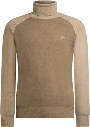 Etro Maglione Pegaso a collo alto con logo - Toni neutri