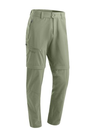 Maier Sports Outdoorhose MAIER SPORTS Tajo Zip Loop, Herren, Gr. 48, Normalgr&ouml;ssen, gr&uuml;n (heugr&uuml;n), 100% Polyester, Hosen Outdoorhose, Herren Wanderhose, Zip-Off F