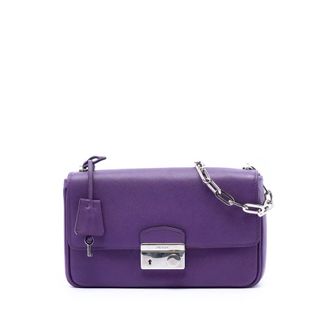 Prada Pre-owned Prada Saffiano Sound Lock Crossbody Ladies KQ9VA4DPRA402QGV