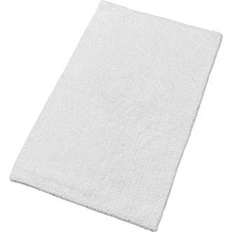 Christy Reversible Deep Pile Thick Cotton Bath Rug in White at Nordstrom