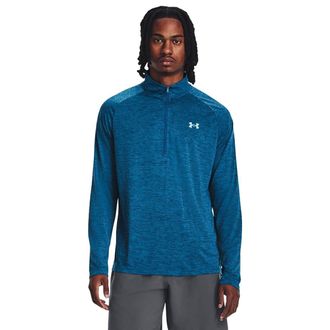 Under Armour Mens Tech 2.0.5 Zip, (426) Varsity Blue / / Blizzard, Large