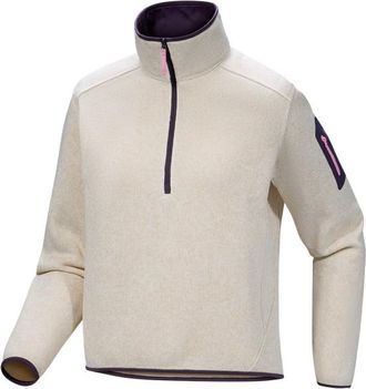 Arc'teryx Covert Zip Neck Fleecepullover f&uuml;r Damen | beige/grau