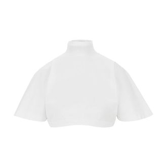 Alaia Turtleneck cropped T-shirt Woman 36