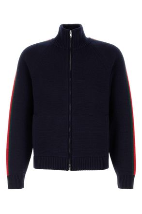 Gucci Dark Blue Wool Cardigan