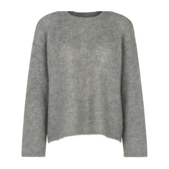 Forte_Forte Round-neck Knitwear, female, Gray, M, Round-neck Knitwear