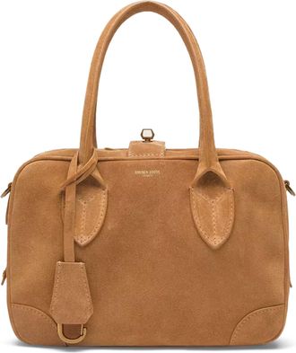 Golden Goose Rectangular Suede Bag with Nappa Leather Braiding