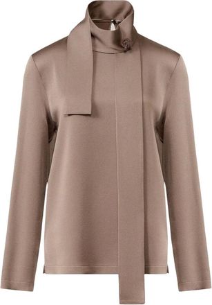 Fabiana Filippi Enver Satin Top - Blouses & Shirts - Mujer - Marr&oacute;n - M