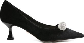 Twentyfourhaitch Verfraaide pumps - Zwart