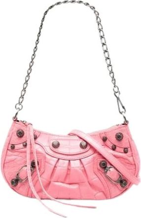 Balenciaga Pre-owned Shoulder Bags, female, Pink, Size: ONE SIZE Pre-owned Le Cagole Shoulder Bag