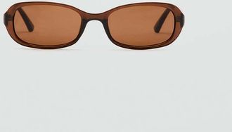 Mango Occhiali da sole montatura acetato marrone - Donna - Taglia unica - MANGO