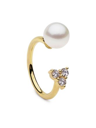 Autore Moda Saskia pearl-embellished ring - women - 18kt Gold Vermeil/South Sea Pearl - 6