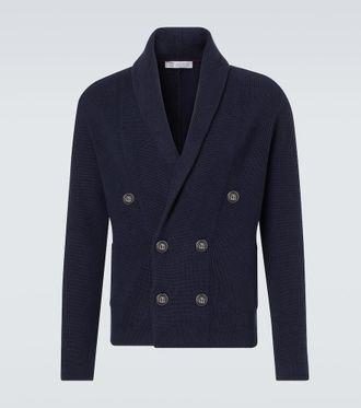 Brunello Cucinelli Cardigan doppiopetto in cotone