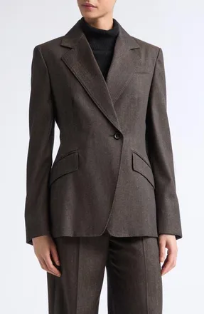 Max Mara Neutro Wool Blazer in Black at Nordstrom, Size 10