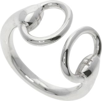 Herm&egrave;s Silver Band Ring (Pre-Owned)