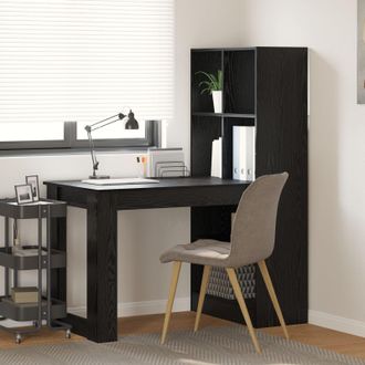 Berkfield Home Black oak 122 x 67 x 145 cm Engineered wood & Particle board
