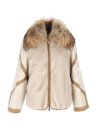 Ermanno Scervino Giubbotto Embroidered Short Peacoat