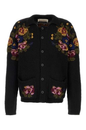 Baziszt Black Alpaca Blend Oversize Nissan Cardigan