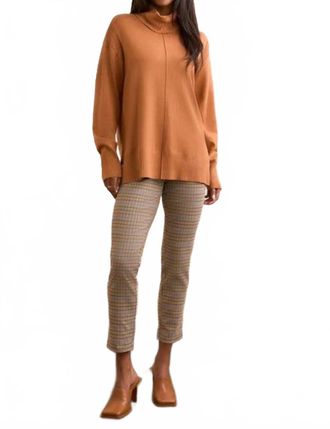 Tribal Bran Turtleneck Sweater In Brown