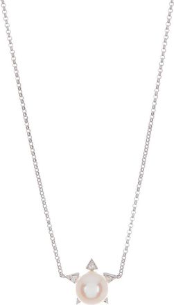Ron Hami 14K White Gold Diamond & Freshwater Pearl Star Pendant Necklace - 0.06ct. in White Gold/diamond/pearl at Nordstrom Rack