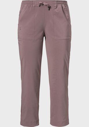 Sch&ouml;ffel 3/4-Hose SCH&Ouml;FFEL Pants Rangun L, Damen, Gr. 38, Normalgr&ouml;ssen, lila (3905, braun), Oberstoff: 87% Polyester, 13% Elasthan, Hosen 3/4-Hose