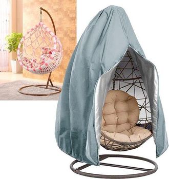 OEM Funda Para Silla Colgante Tipo Huevo, Funda Para Silla Mecedora, Impermeable Y Resistente A Ara&ntilde;azos, Ajuste Universal, Gris