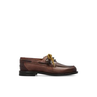 Dsquared2 Laced Shoes, male, Brown, Size: 11 1/2 US Lace-Up Leather Shoes