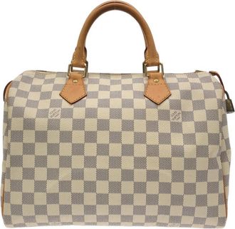 Louis Vuitton Azur Coated Canvas Boston Bag (Pre-Owned)