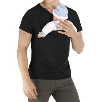 Generic Baby Carrier t-Shirt for dads, Comfortable Kangaroo Pouch Design, Soft Breathable Fabric, Popular Babywearing top, Ideal for Hands-Free bonding with N