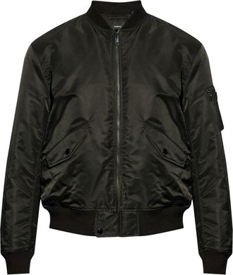 Theory zip-up bomber jacket - men - Nylon - S - Black