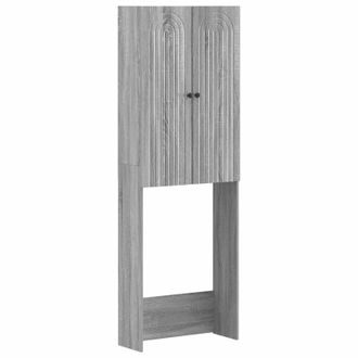 vidaXL Mueble De Ba&ntilde;o Alkmaar Sonoma Gris 66 X 25,5 X 190 Cm Vidaxl