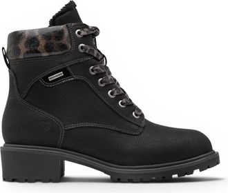 Tamaris Womens Black Warm Lace-Up Winter Outdoor Ankle Boots - 26266-43