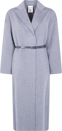 Semicouture Belted Coats - Dames - Jas met riem - Grijs - L - Jassen