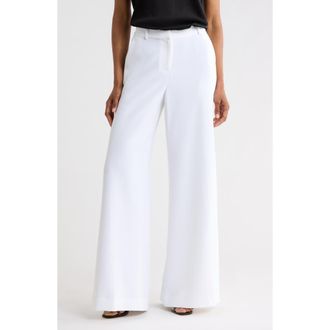 L'agence Gavin Wide Leg Pants in White at Nordstrom Rack, Size 10