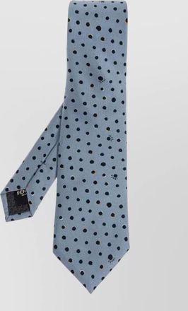 Fendi silk micro dots tie