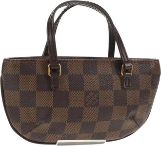 Louis Vuitton Manosque Pochette Damier Brown Canvas Bag (Pre-Owned)