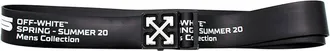 Off-white Off-White Black Rubber Logo Buckle Belt