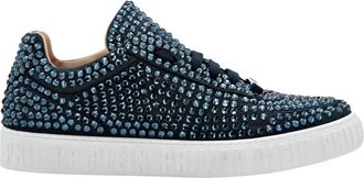 Philipp Plein King Power Lo-Top Sneakers - Heren - Sneakers - Blauw - 39 EU - Leer - Schoenen