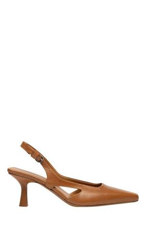 Want Les Essentiels Holton Smooth Leather Slingback Heels in Cuero at Nordstrom, Size 39